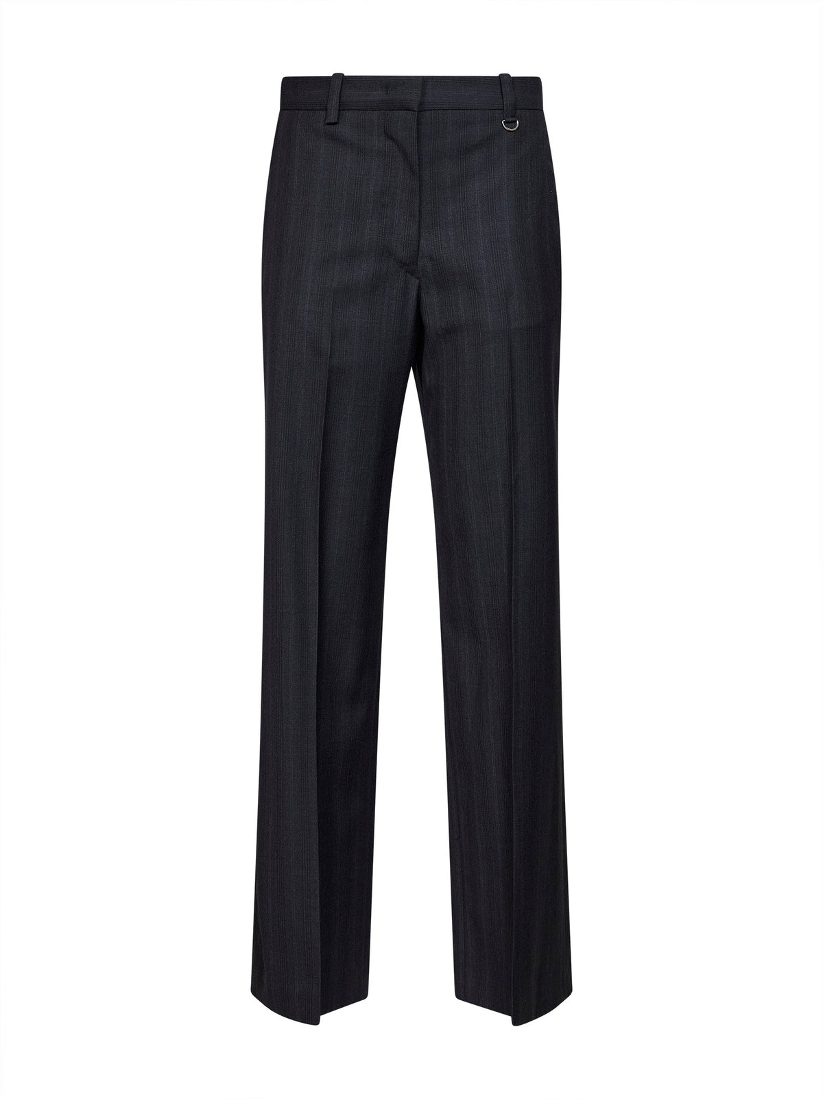 MARANT ETOILE Marant Etoile Women Dark Anthracite Check Virgin Wool Noanda Trousers
