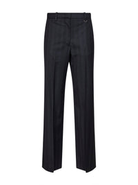MARANT ETOILE Marant Etoile Women Dark Anthracite Check Virgin Wool Noanda Trousers