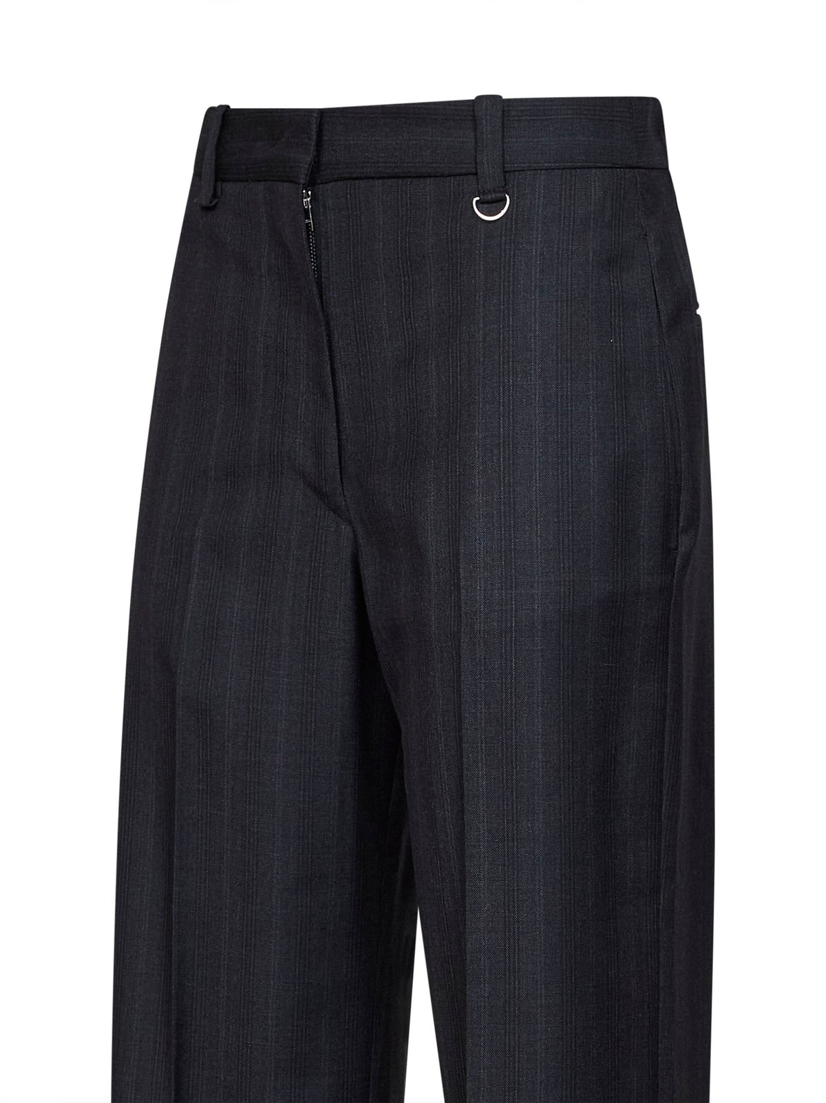 MARANT ETOILE Marant Etoile Women Dark Anthracite Check Virgin Wool Noanda Trousers