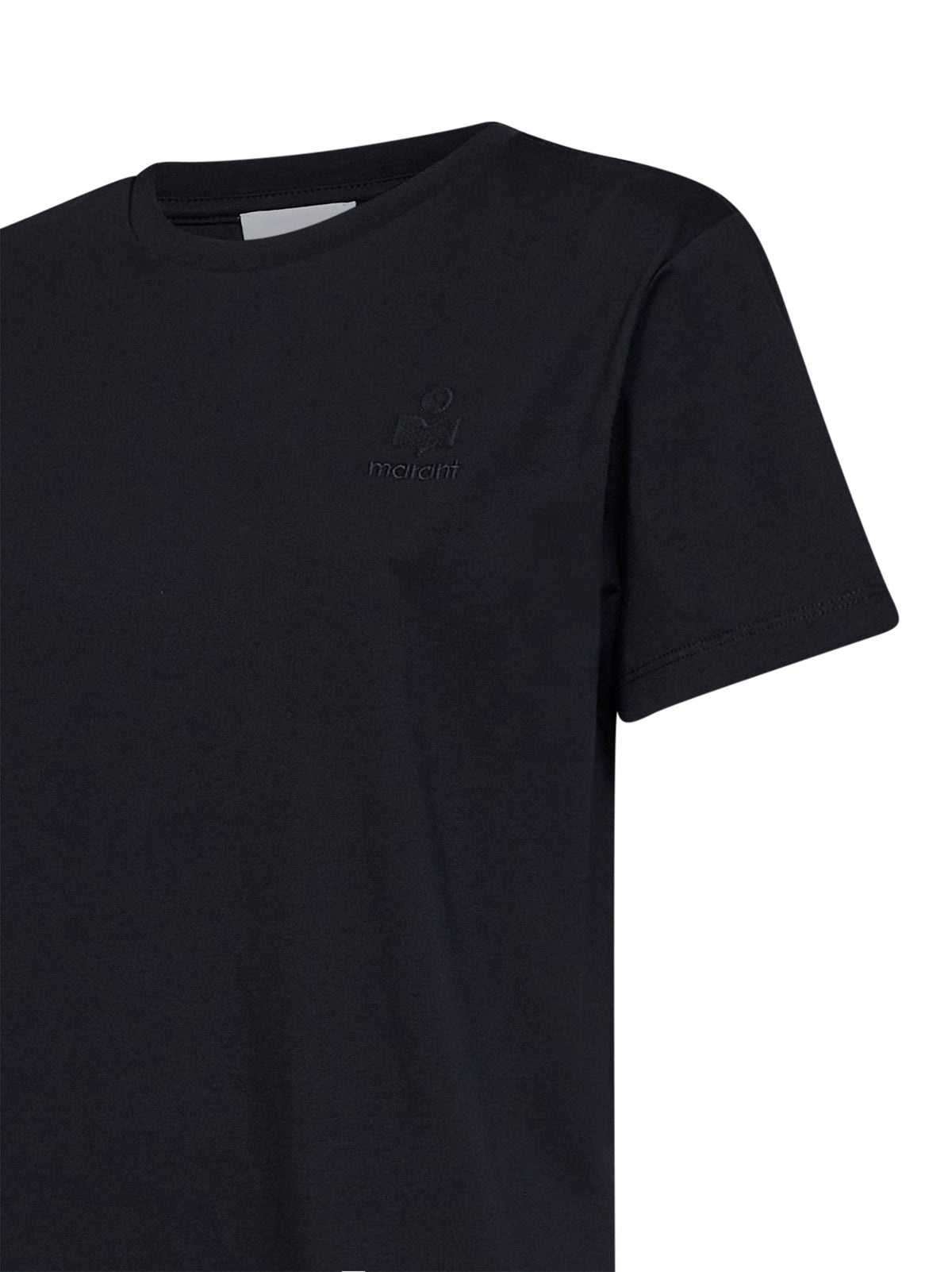MARANT ETOILE Marant Etoile Women Black Cotton Jersey Aby Logo T-Shirt