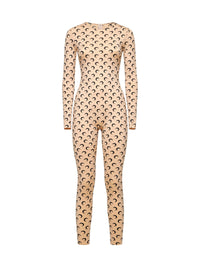 MARINE SERRE Marine Serre Women Beige 'Monogram' Tracksuit
