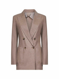 MAX MARA Max Mara Women Turtledove Stretch Cashmere Harald Blazer