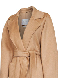 Max Mara Women Camel Ready Icon Coat Belted Coat