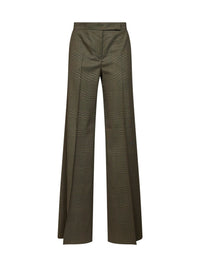 MAX MARA Max Mara Women Khaki Green Glen Plaid Wool Mxmnetto Trousers