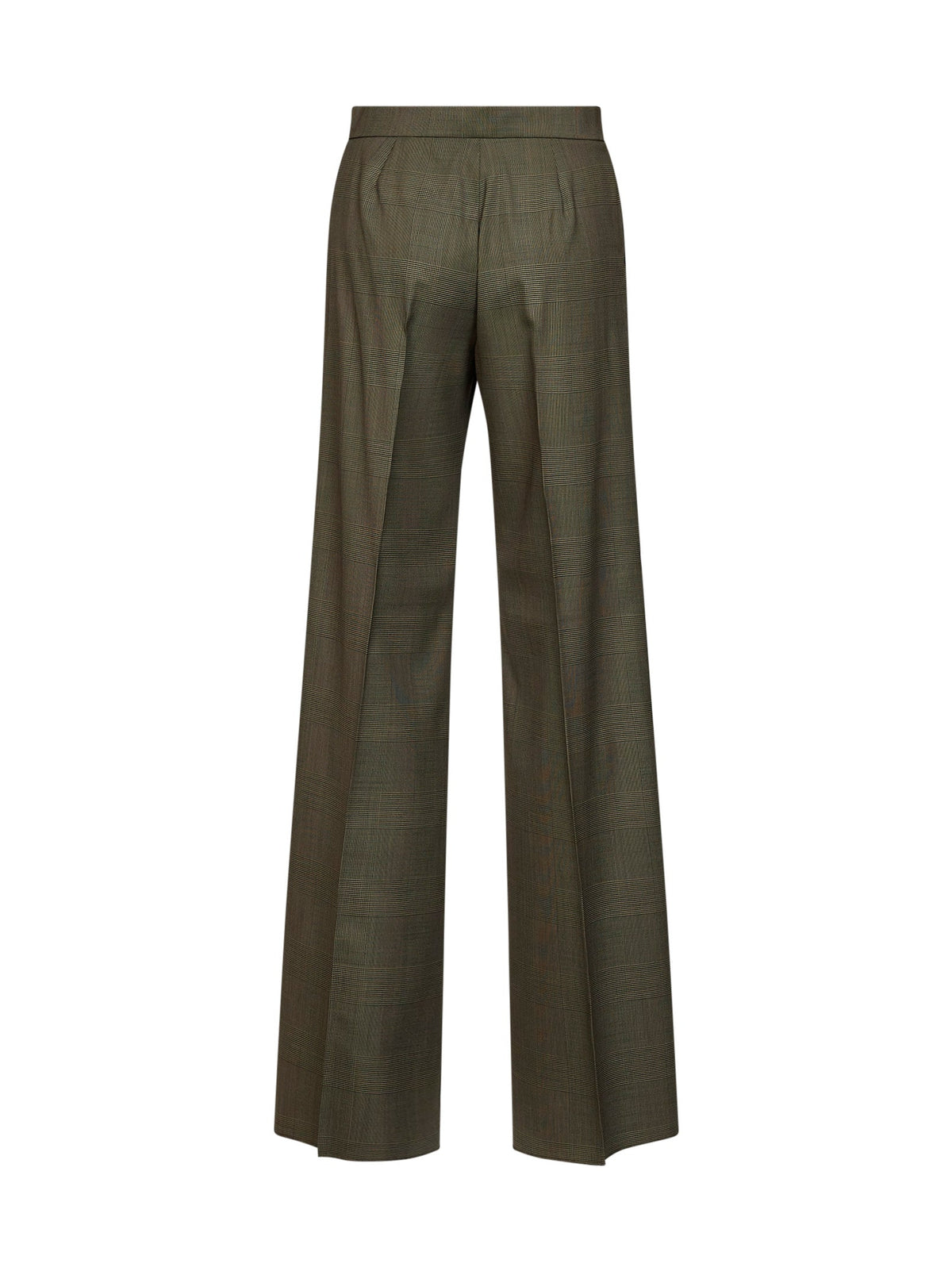 MAX MARA Max Mara Women Khaki Green Glen Plaid Wool Mxmnetto Trousers