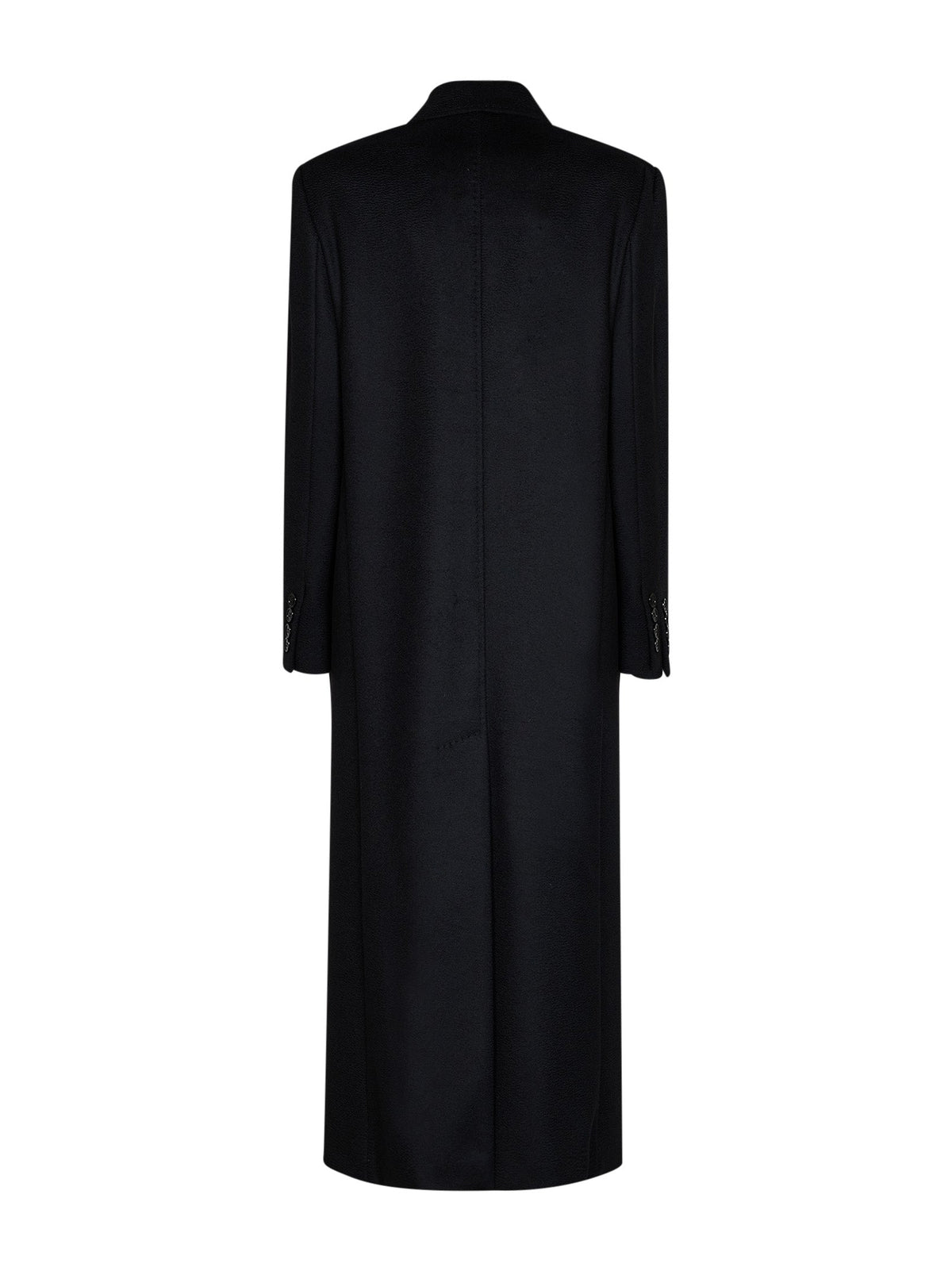 Max Mara Studio Women Black Msteffige Tuxedo-Style Long Coat