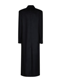 Max Mara Studio Women Black Msteffige Tuxedo-Style Long Coat
