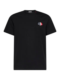 MONCLER Moncler Men Black Cotton Jersey Logo T-Shirt
