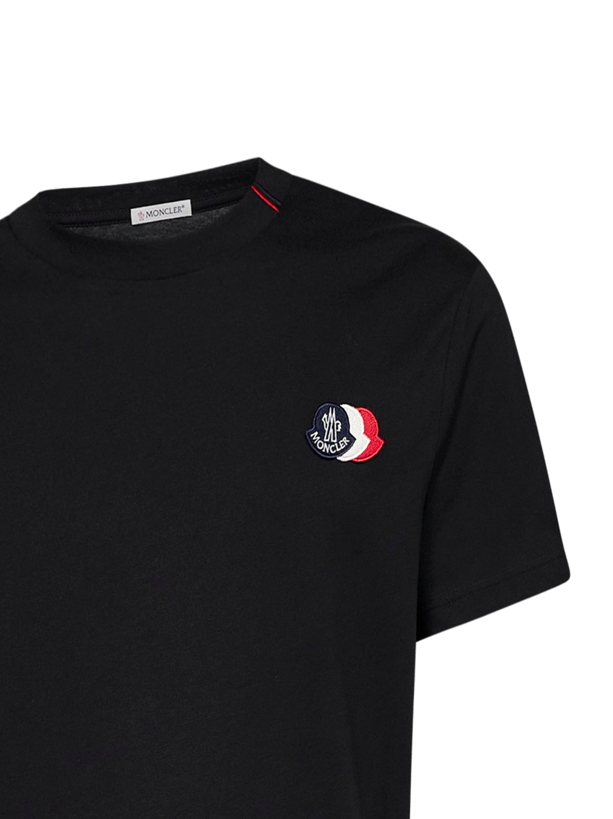 MONCLER Moncler Men Black Cotton Jersey Logo T-Shirt