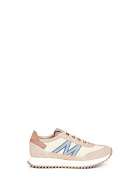 Moncler Men Beige Suede And Nubuck Pacey2 Sneakers