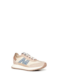 Moncler Men Beige Suede And Nubuck Pacey2 Sneakers