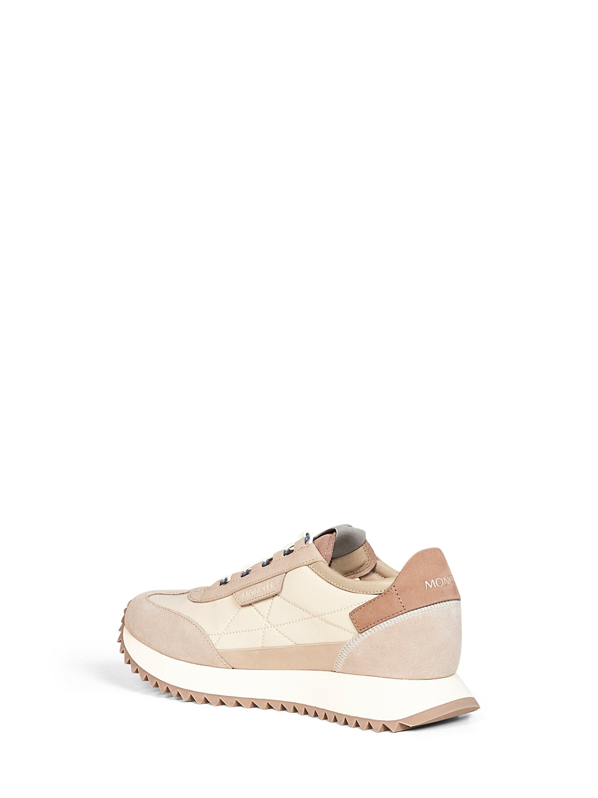 Moncler Men Beige Suede And Nubuck Pacey2 Sneakers