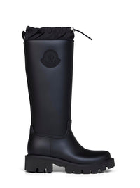Moncler Women Black Kickstream High Rain Boots