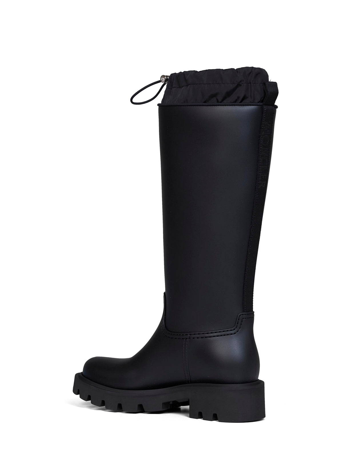 Moncler Women Black Kickstream High Rain Boots