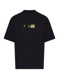 Off White Men Black Cotton Jersey Spices Arrow Skate T-Shirt