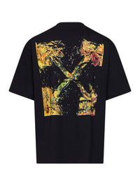 Off White Men Black Cotton Jersey Spices Arrow Skate T-Shirt