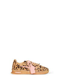 Off White Women Beige Printed Calf Hair End Of Play Sneakers