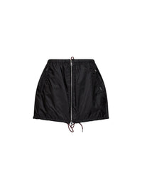 Prada Abbigliamento Women Black Re-Nylon Zip-Up Mini Skirt