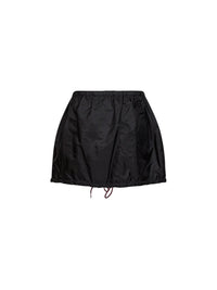 Prada Abbigliamento Women Black Re-Nylon Zip-Up Mini Skirt