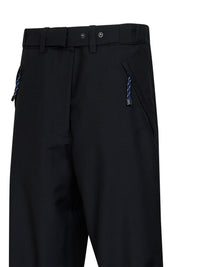 Prada Abbigliamento Women Black Mohair-Wool Wide Leg Trousers