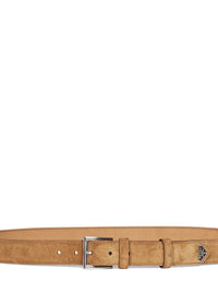 Prada Accessori Pelletteria Men Sesame Suede Belt