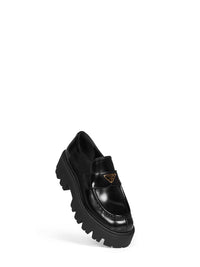 PRADA CALZATURE Prada Calzature Women Black Brushed Leather Loafers