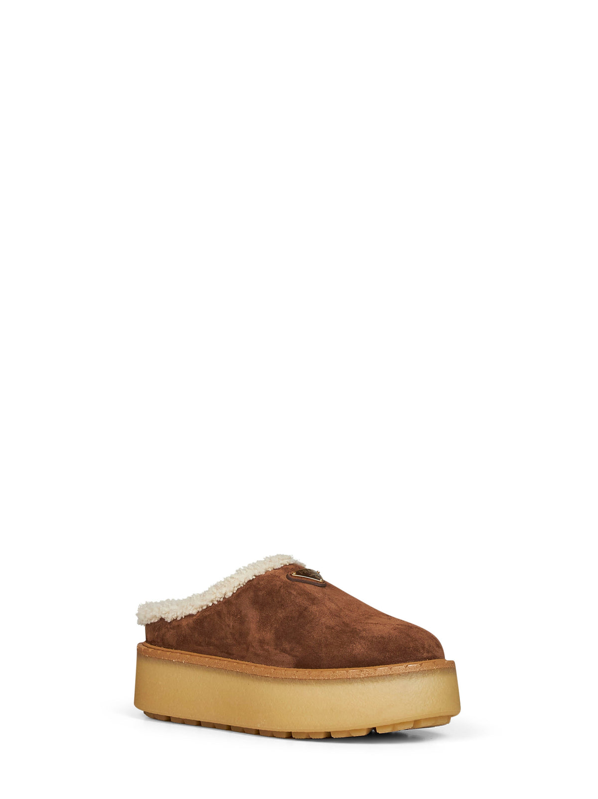 PRADA CALZATURE Prada Calzature Women Cocoa Suede Slippers