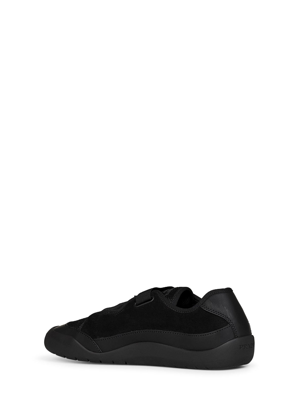 PRADA CALZATURE Prada Calzature Men Black Leather And Mesh Fabric Speedrock Sneakers