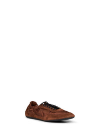 PRADA CALZATURE Prada Calzature Men Rosewood Brown Collapse Sneakers