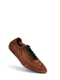 PRADA CALZATURE Prada Calzature Men Rosewood Brown Collapse Sneakers