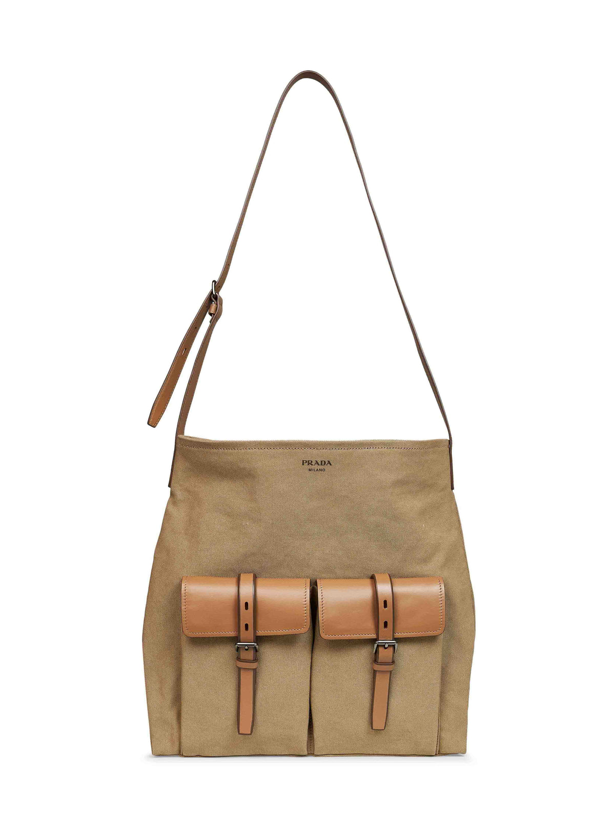 PRADA VIAGGIO Prada Viaggio Men Khaki Prada Route Crossbody Bag