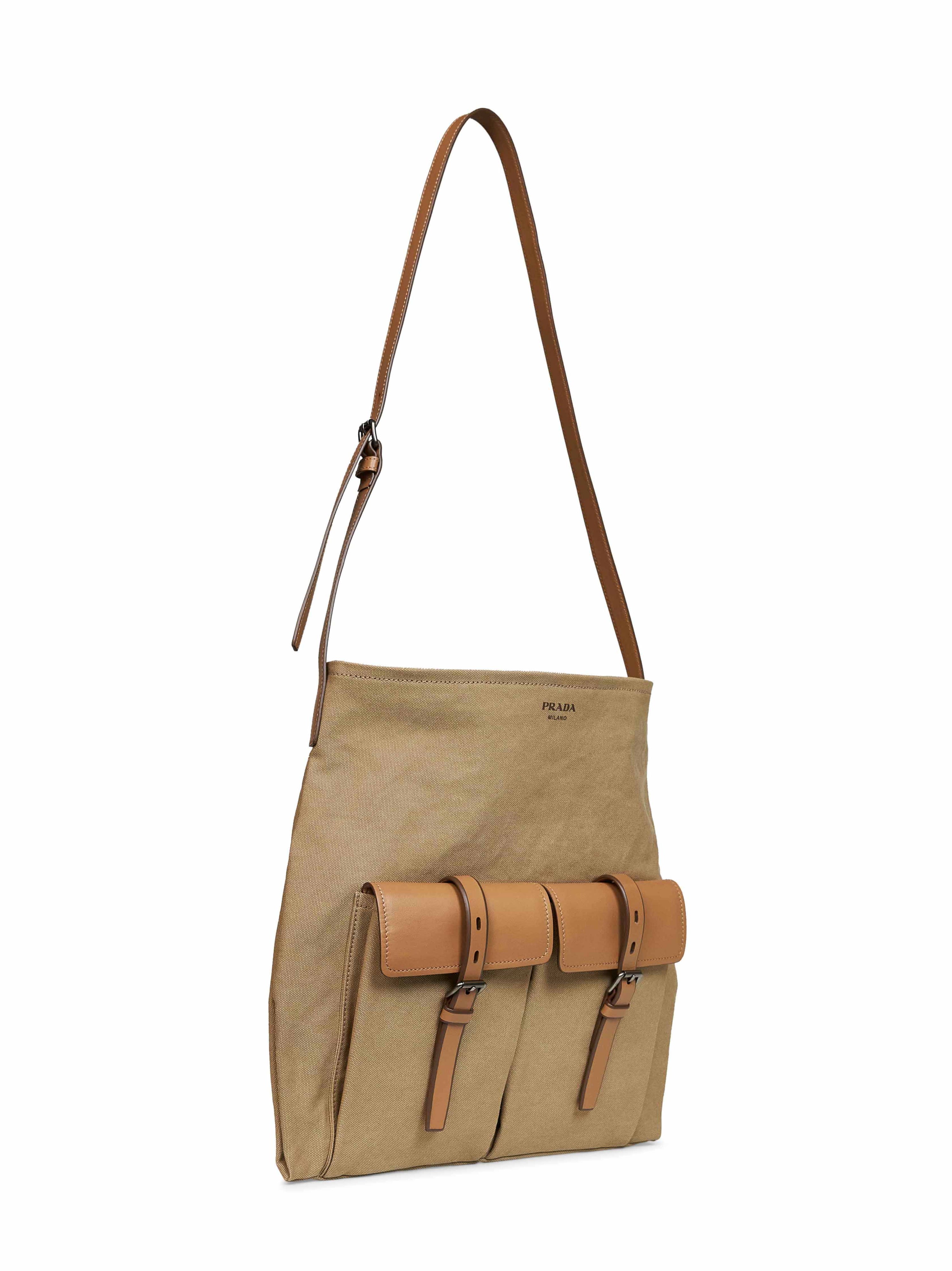 PRADA VIAGGIO Prada Viaggio Men Khaki Prada Route Crossbody Bag