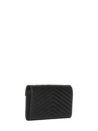 SAINT LAURENT Saint Laurent Women Classic Cassandre Pouch In Grain De Poudre Leather By Saint Laurent