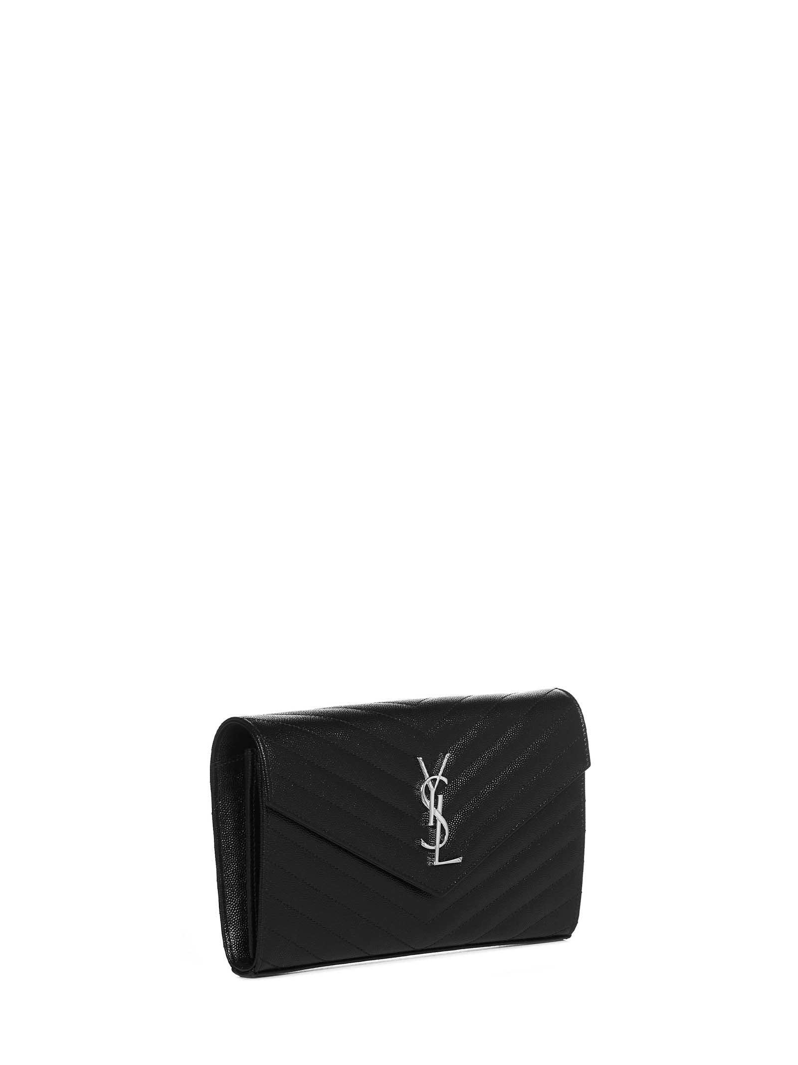SAINT LAURENT Saint Laurent Women Ysl Logo Quilted Leather Wallet On Chain Bag