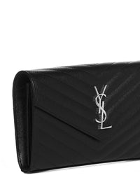 SAINT LAURENT Saint Laurent Women Ysl Logo Quilted Leather Wallet On Chain Bag