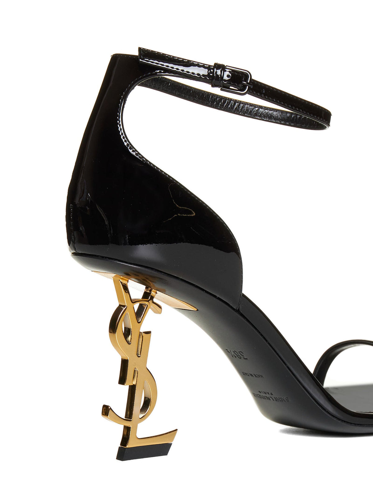 SAINT LAURENT Saint Laurent Women Opyum Ysl Patent Leather Sandals