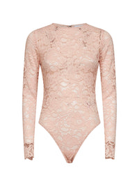 SELF PORTRAIT Self Portrait Women Beige Floral Lace Bodysuit