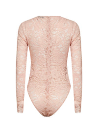 SELF PORTRAIT Self Portrait Women Beige Floral Lace Bodysuit
