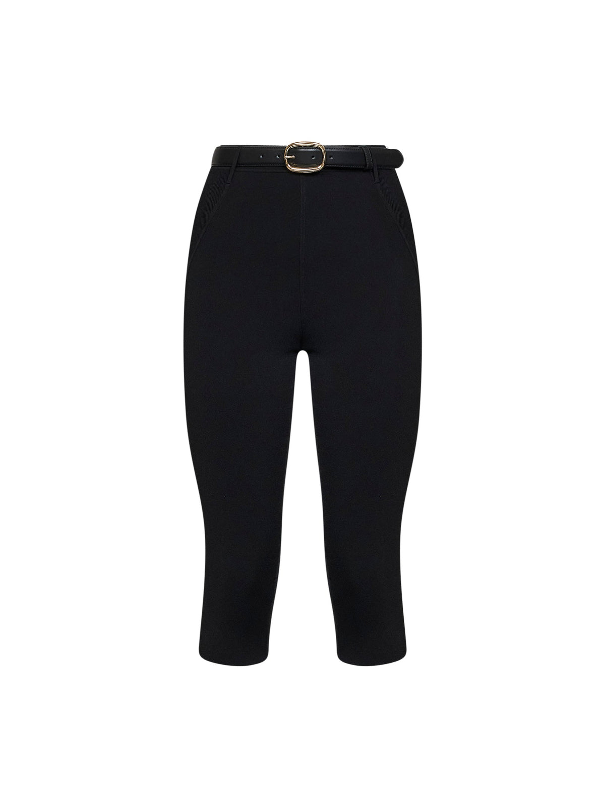 SELF PORTRAIT Self Portrait Women Black Compact Knit Capri Leggings