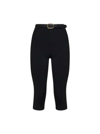 SELF PORTRAIT Self Portrait Women Black Compact Knit Capri Leggings