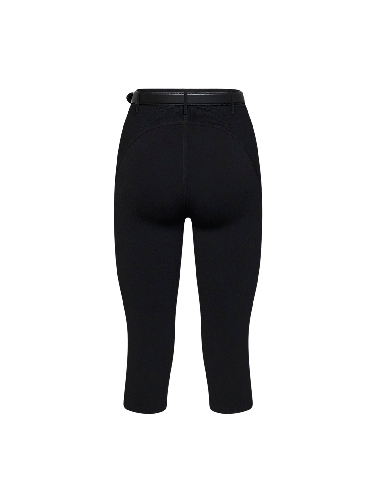 SELF PORTRAIT Self Portrait Women Black Compact Knit Capri Leggings