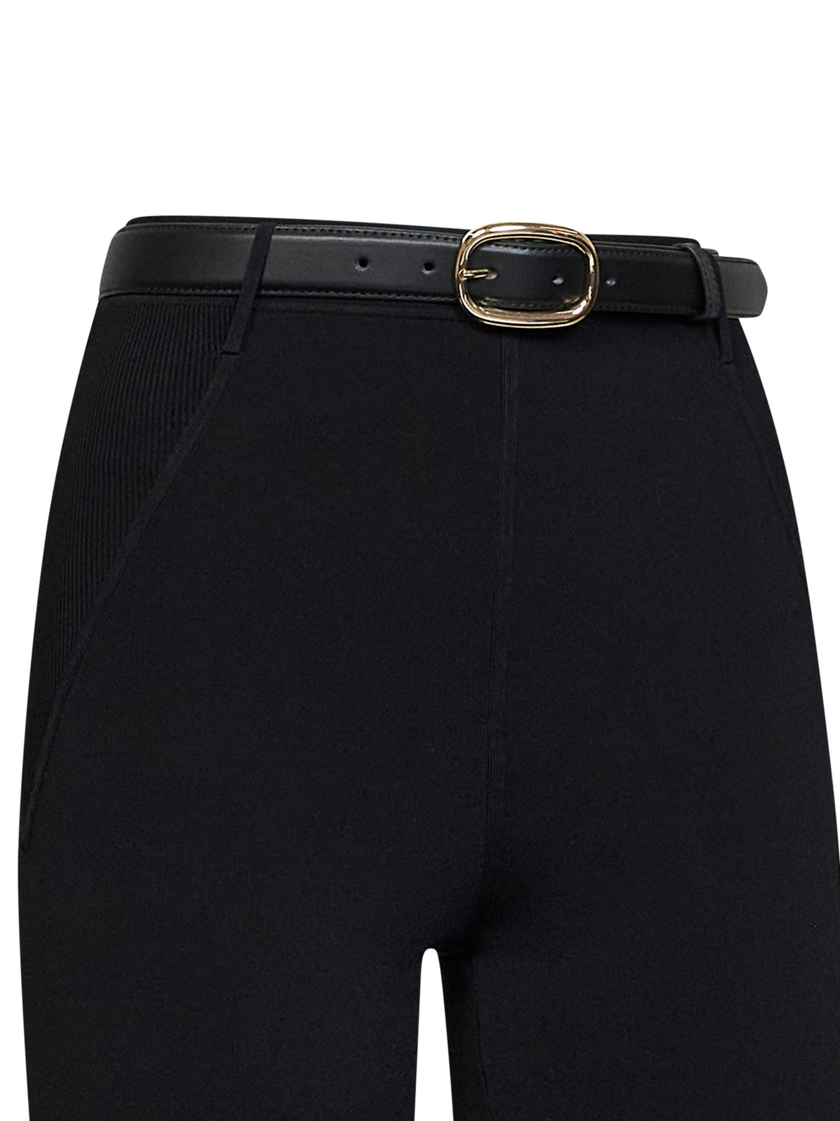 SELF PORTRAIT Self Portrait Women Black Compact Knit Capri Leggings