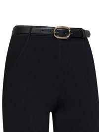 SELF PORTRAIT Self Portrait Women Black Compact Knit Capri Leggings
