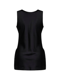 STELLA MCCARTNEY Stella Mccartney Women Black Satin Draped Top