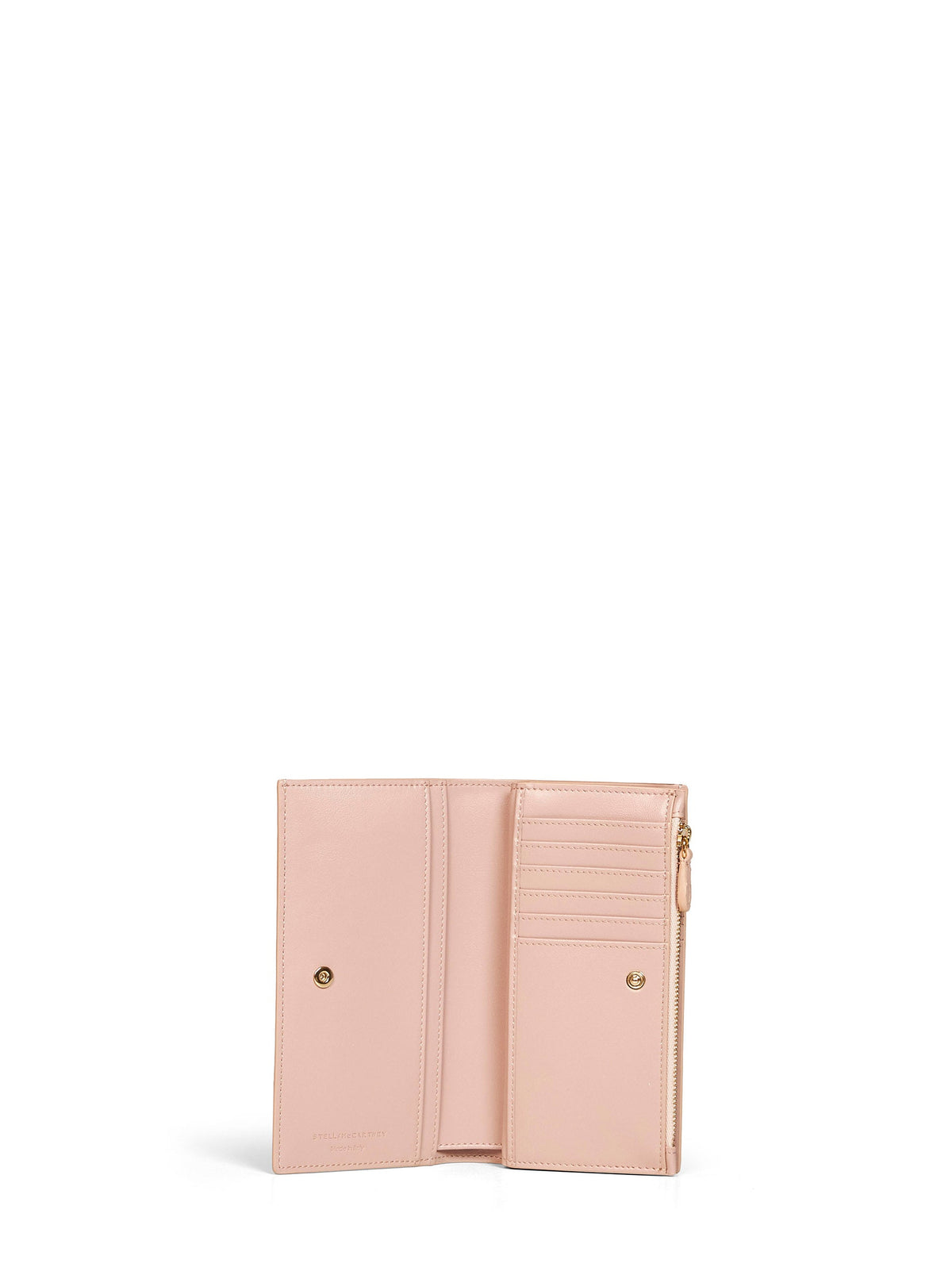 Stella Mccartney Women Blush Pink Logo Vertical Tri-Fold Wallet