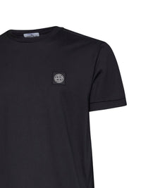 STONE ISLAND Stone Island Men Black 60/2 Cotton Jersey Slim-Fit T-Shirt