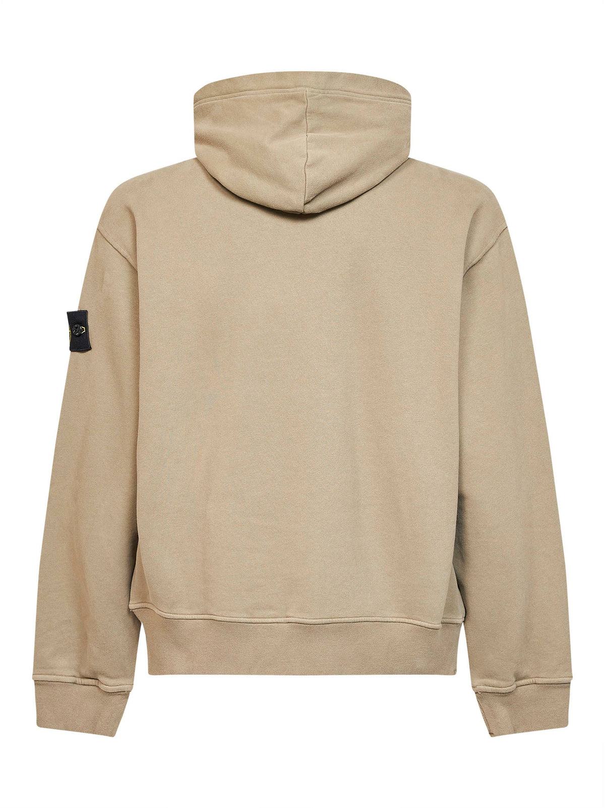 Stone Island Men Military Green Organic Cotton Hoodie