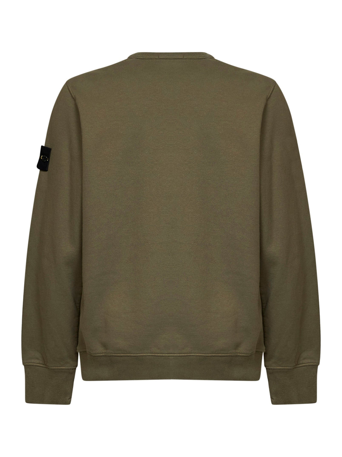 STONE ISLAND Stone Island Men Military Green Organic Stretch Cotton Crewneck Sweatshirt