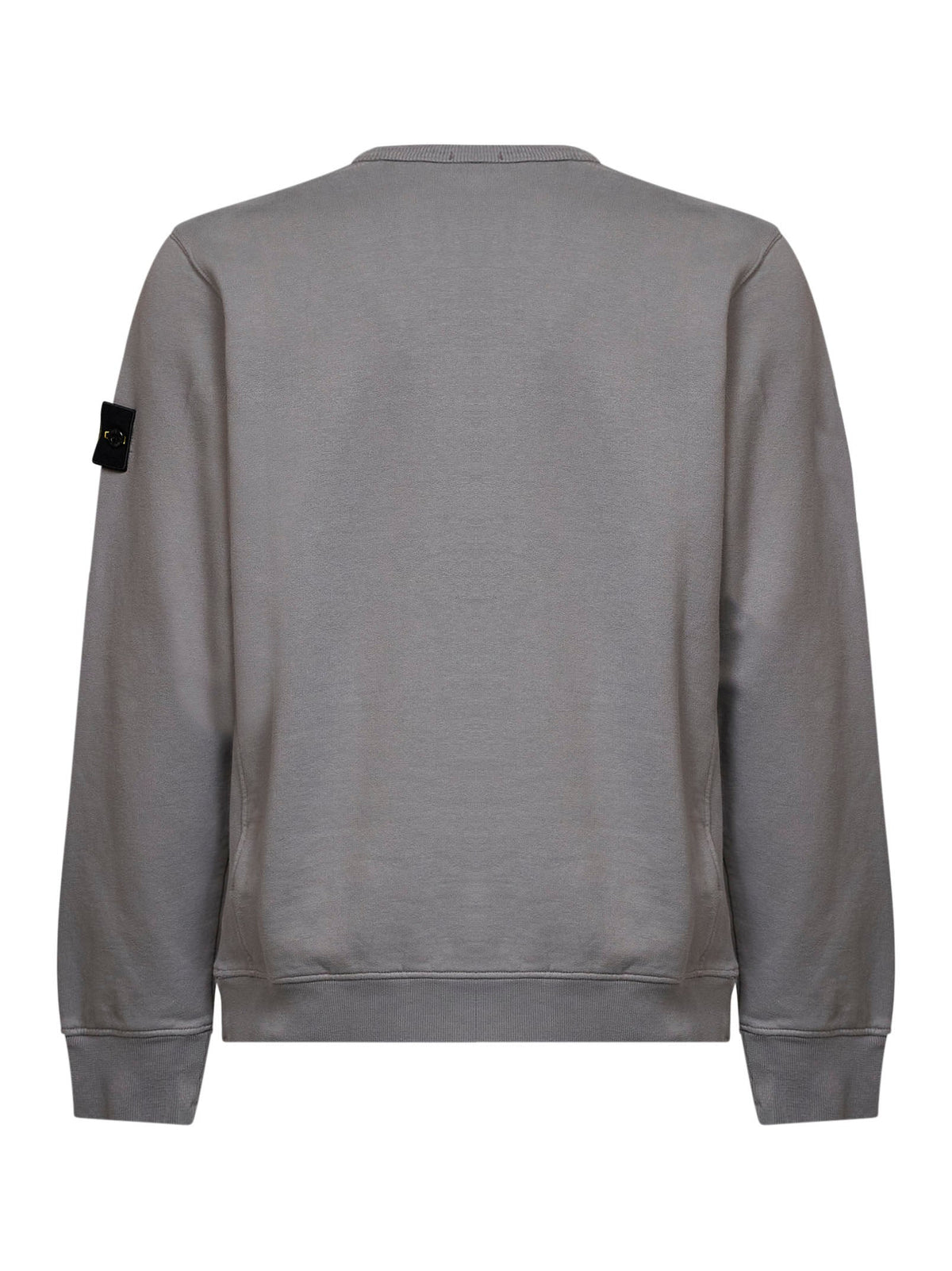 Stone Island Men Grey Organic Stretch Cotton Crewneck Sweatshirt