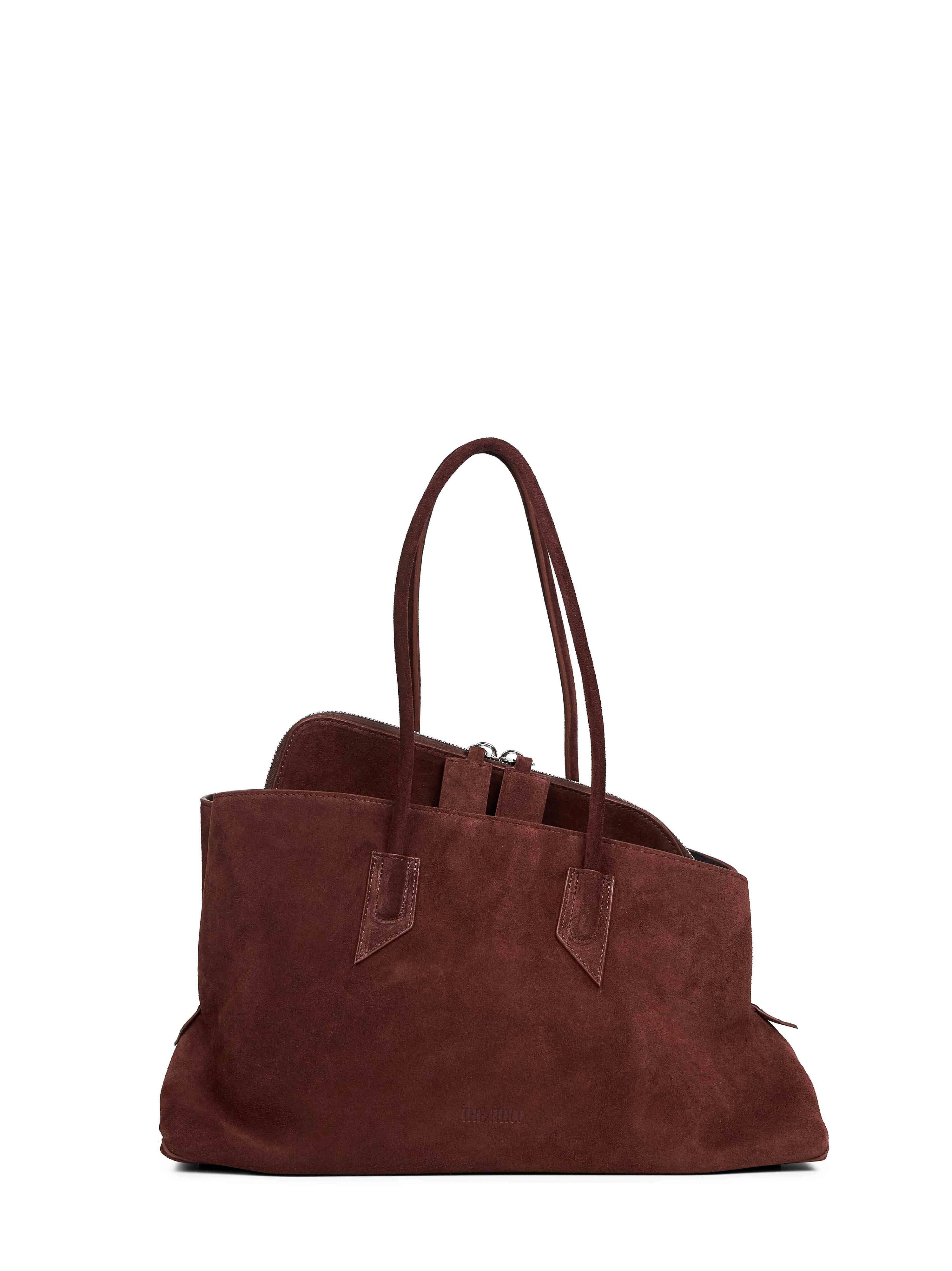 THE ATTICO The Attico Women Light Chocolate "La Passeggiata Medium" Top Handle Bag